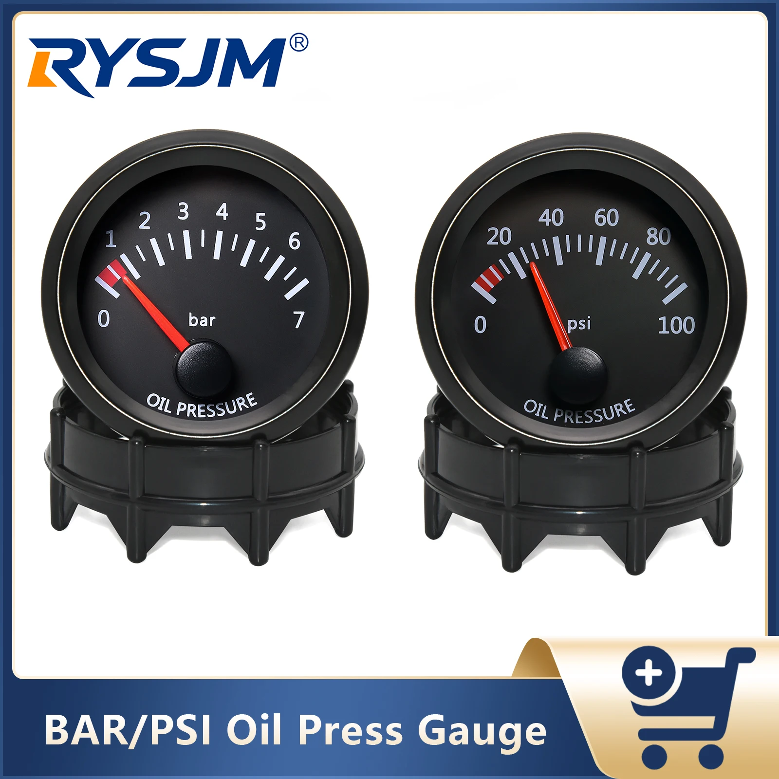 52mm Car Oil Pressure Gauge With Oil Press Sensor 0~7Bar 0~100PSI Oil Pressure Meter Indicator For 12V Racing Car Auto Gauge
52mm Car Oil Pressure Gauge With Oil Press Sensor 0~7Bar 0~100PSI Oil Pressure Meter Indicator For 12V Racing Car Auto Gauge
