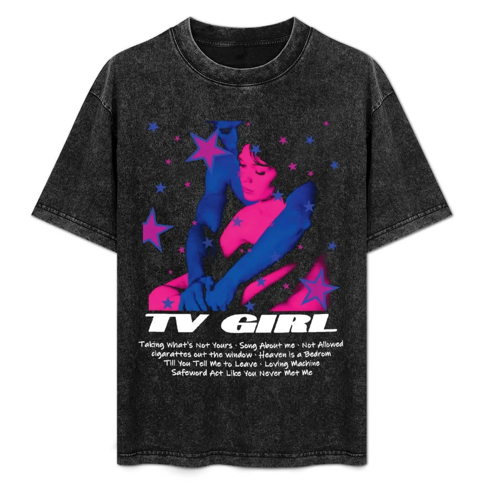 TV Girl Vintage T-Shirt Stylish Graphic Short Sleeve Top
TV Girl Vintage T-Shirt Stylish Graphic Short Sleeve Top