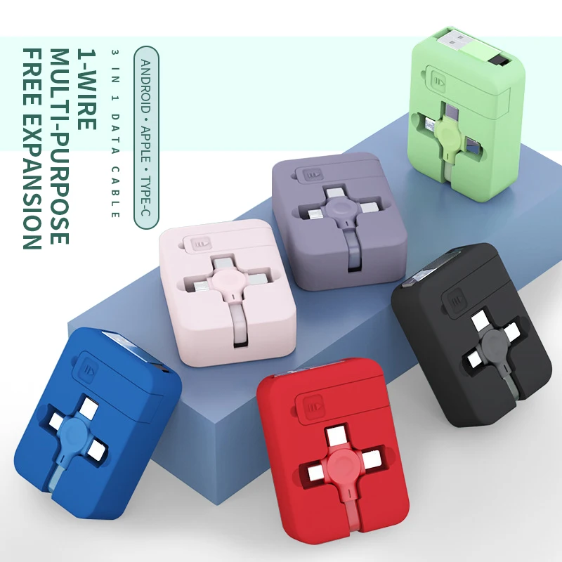 Makaron Retractable Phone Charger Cable Type C Lightning Micro Usb 3 In 1 Portable Storage Holder For Iphone Oppo Huawei Xiaomi
Makaron Retractable Phone Charger Cable Type C Lightning Micro Usb 3 In 1 Portable Storage Holder For Iphone Oppo Huawei Xiaomi