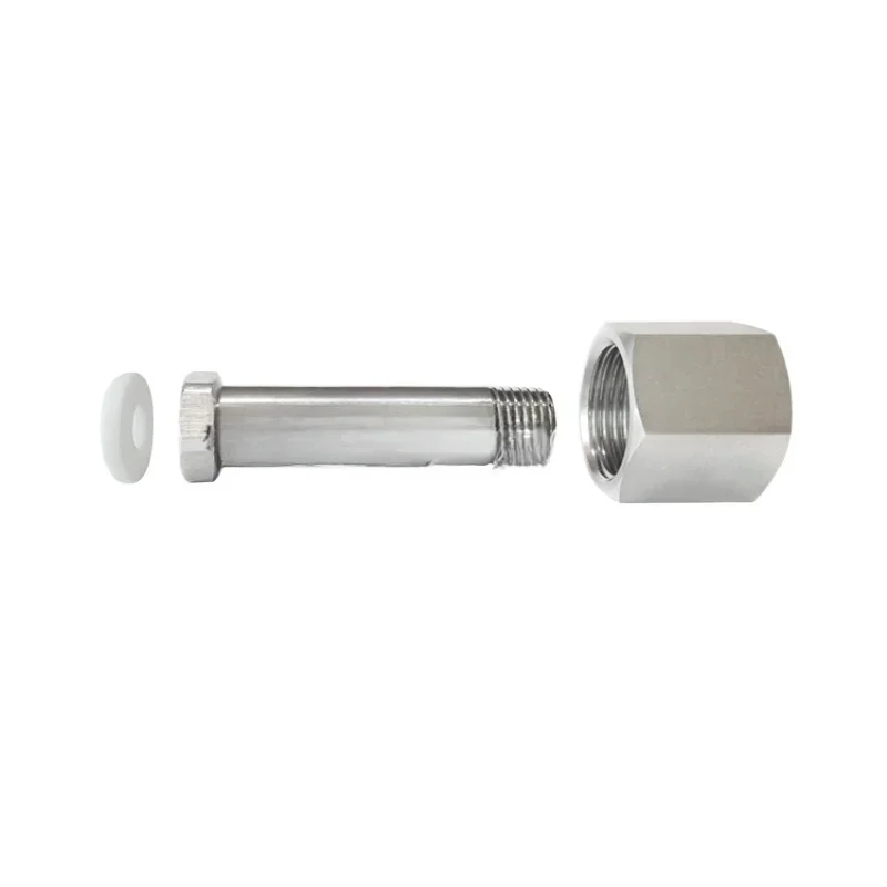 FEDICO stainless steel 316 cylinder joint G1/2 to 1/4NPT outer wire plus gasket, gas cylinder transfer, ammonia gas
FEDICO stainless steel 316 cylinder joint G1/2 to 1/4NPT outer wire plus gasket, gas cylinder transfer, ammonia gas