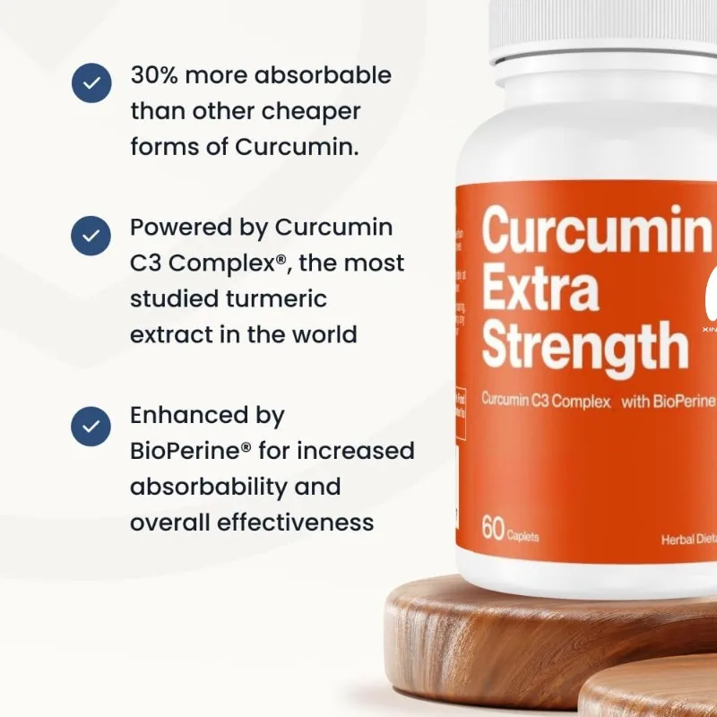 Curcumin C3 complex+BioPerine black pepper extract - promotes joint and immune health -1000mg60 capsules
Curcumin C3 complex+BioPerine black pepper extract - promotes joint and immune health -1000mg60 capsules
