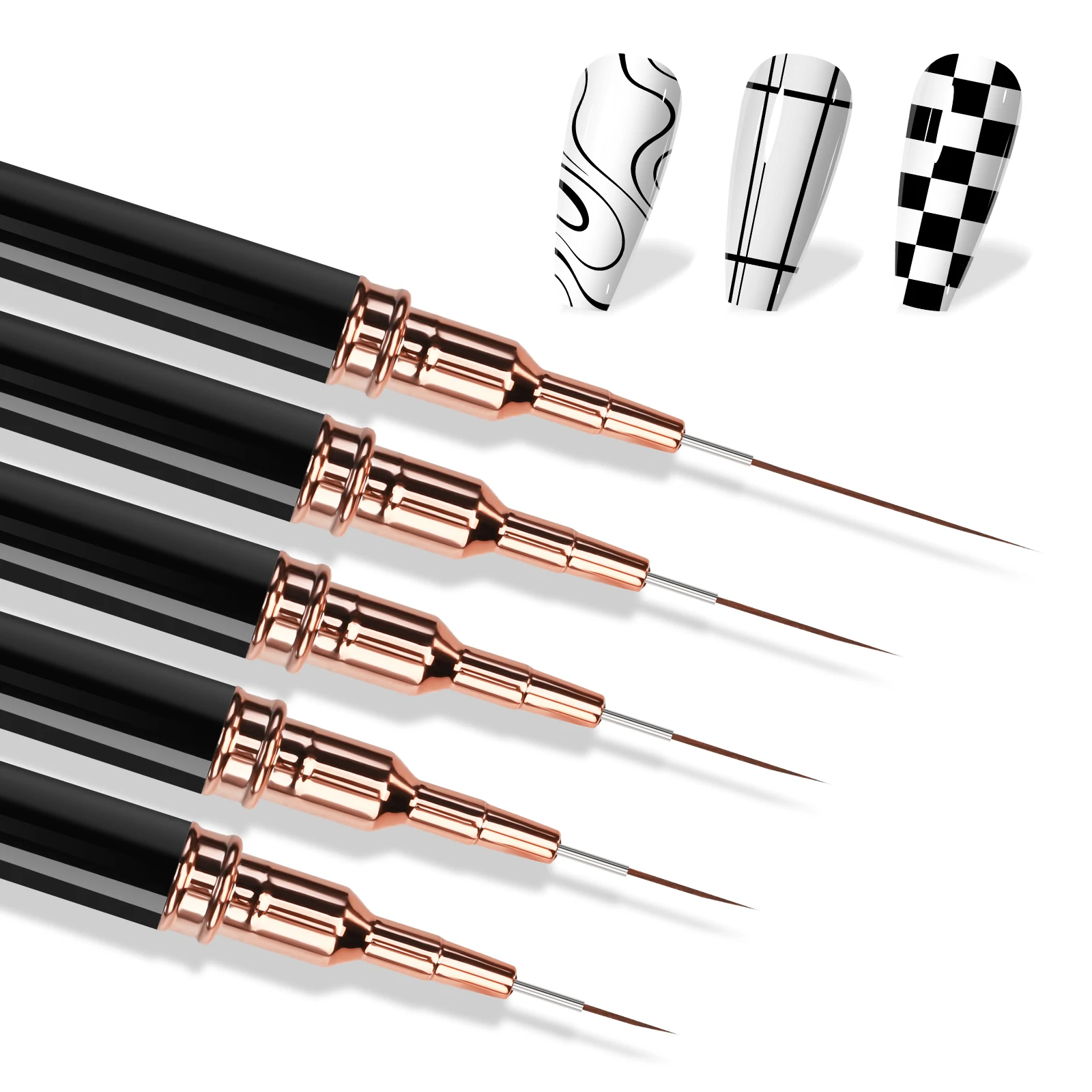 5Pcs/Set Nail Art Liner Brushes Set Elongated Lines Striping Drawing UV Gel Painting Nail Design Pen Professional Manicure Tool
5Pcs/Set Nail Art Liner Brushes Set Elongated Lines Striping Drawing UV Gel Painting Nail Design Pen Professional Manicure Tool