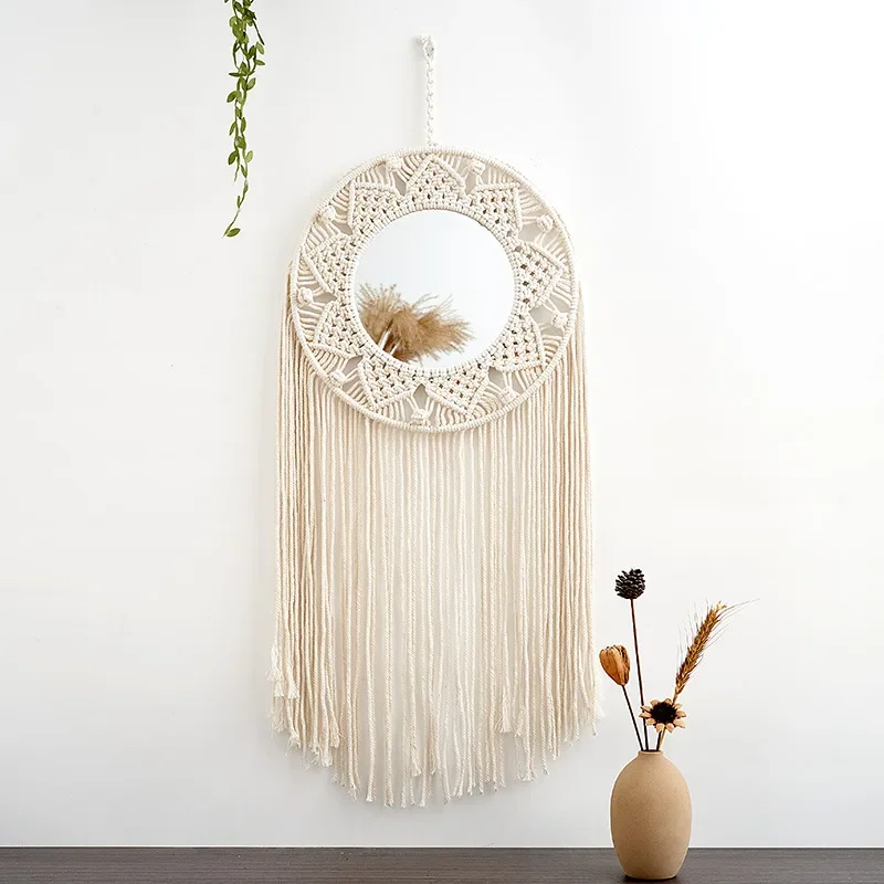 Aesthetic Decorative Mirrors Bedroom Nordic Living Room Decorative Wall Mirror Macrame Boho Decoration Espejo Ducha Wall Decor
Aesthetic Decorative Mirrors Bedroom Nordic Living Room Decorative Wall Mirror Macrame Boho Decoration Espejo Ducha Wall Decor