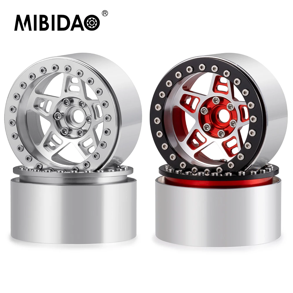 MIBIDAO Aluminum 2.2inch 35mm Beadlock Wheel Rims Five Pointed Star Style for Axial SCX10 90046 Wraith 90048 TRX-4 1/10 RC Car
MIBIDAO Aluminum 2.2inch 35mm Beadlock Wheel Rims Five Pointed Star Style for Axial SCX10 90046 Wraith 90048 TRX-4 1/10 RC Car