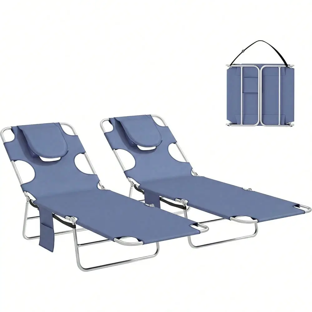 Chaise Lounge Chair Outdoor With Face Arm Hole, 5Position Reclining Face Down Tanning Chair With Carry Strap, Side Pocket, Port
Chaise Lounge Chair Outdoor With Face Arm Hole, 5Position Reclining Face Down Tanning Chair With Carry Strap, Side Pocket, Port