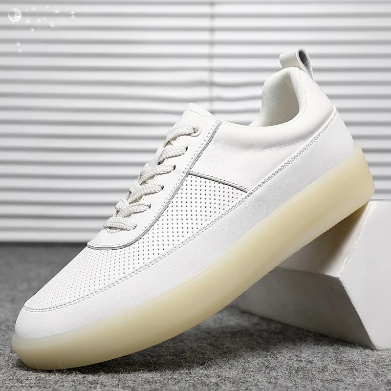 New Shoes for Men Genuine Leather Casual Shoes Spring Breathable Flat Skateboard Shoes Youth Fashion Lace-up Sneakers
New Shoes for Men Genuine Leather Casual Shoes Spring Breathable Flat Skateboard Shoes Youth Fashion Lace-up Sneakers