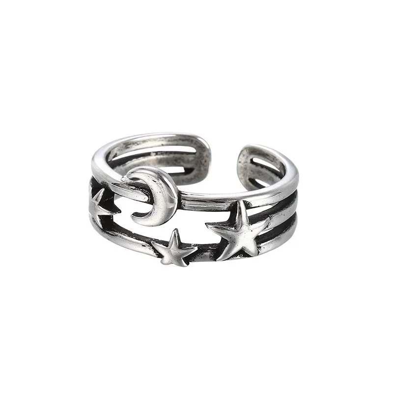 Vintage Double Layer Star Moon Ring For Women Girls Party Jewlery Gifts Accessories E876
Vintage Double Layer Star Moon Ring For Women Girls Party Jewlery Gifts Accessories E876