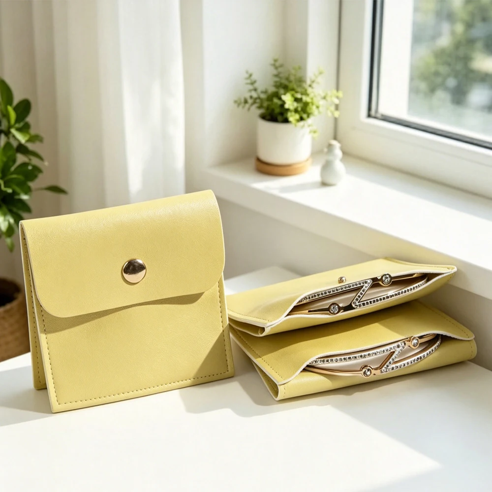 10Pcs PU Leather Jewelry Bag 8x8cm Travel Snap Pouch Small Brooch Earring Ring Bracelet Necklace kwychain Oils Organizer Sack
10Pcs PU Leather Jewelry Bag 8x8cm Travel Snap Pouch Small Brooch Earring Ring Bracelet Necklace kwychain Oils Organizer Sack