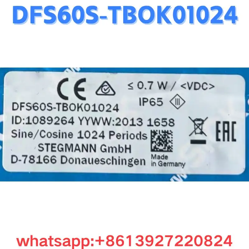 Новые оригинальные энкодеры DFS60S-TBOK01024 1089264. Быстрая доставка.
Новые оригинальные энкодеры DFS60S-TBOK01024 1089264. Быстрая доставка.