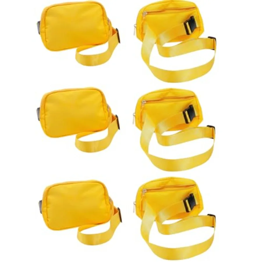 8 1/4" x 5 1/2" Yellow Polyester Crossbody Belt Bags 6 Pieces
8 1/4" x 5 1/2" Yellow Polyester Crossbody Belt Bags 6 Pieces