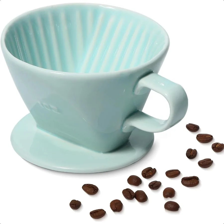 Керамическая капельница для кофе, керамическая кофеварка с 3-мя отверстиями, фарфоровый медленный фильтр с плоским дном, конус для путешествий, кемпинга
Керамическая капельница для кофе, керамическая кофеварка с 3-мя отверстиями, фарфоровый медленный фильтр с плоским дном, конус для путешествий, кемпинга