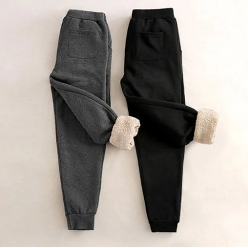 Autumn Winter Pop Pants Women Nice Solid Color Plus Velvet Thickening Casual Trousers Black Gray Pencil Pant
Autumn Winter Pop Pants Women Nice Solid Color Plus Velvet Thickening Casual Trousers Black Gray Pencil Pant