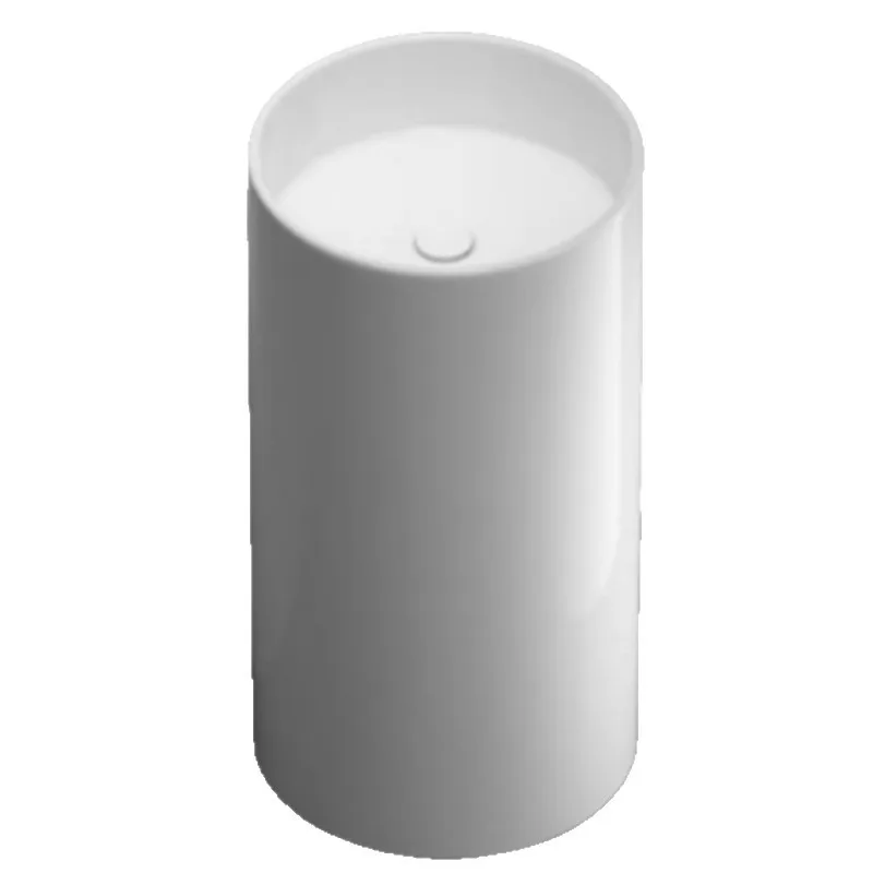 No faucet hole column basin ceramic integrated floor washbasin
No faucet hole column basin ceramic integrated floor washbasin