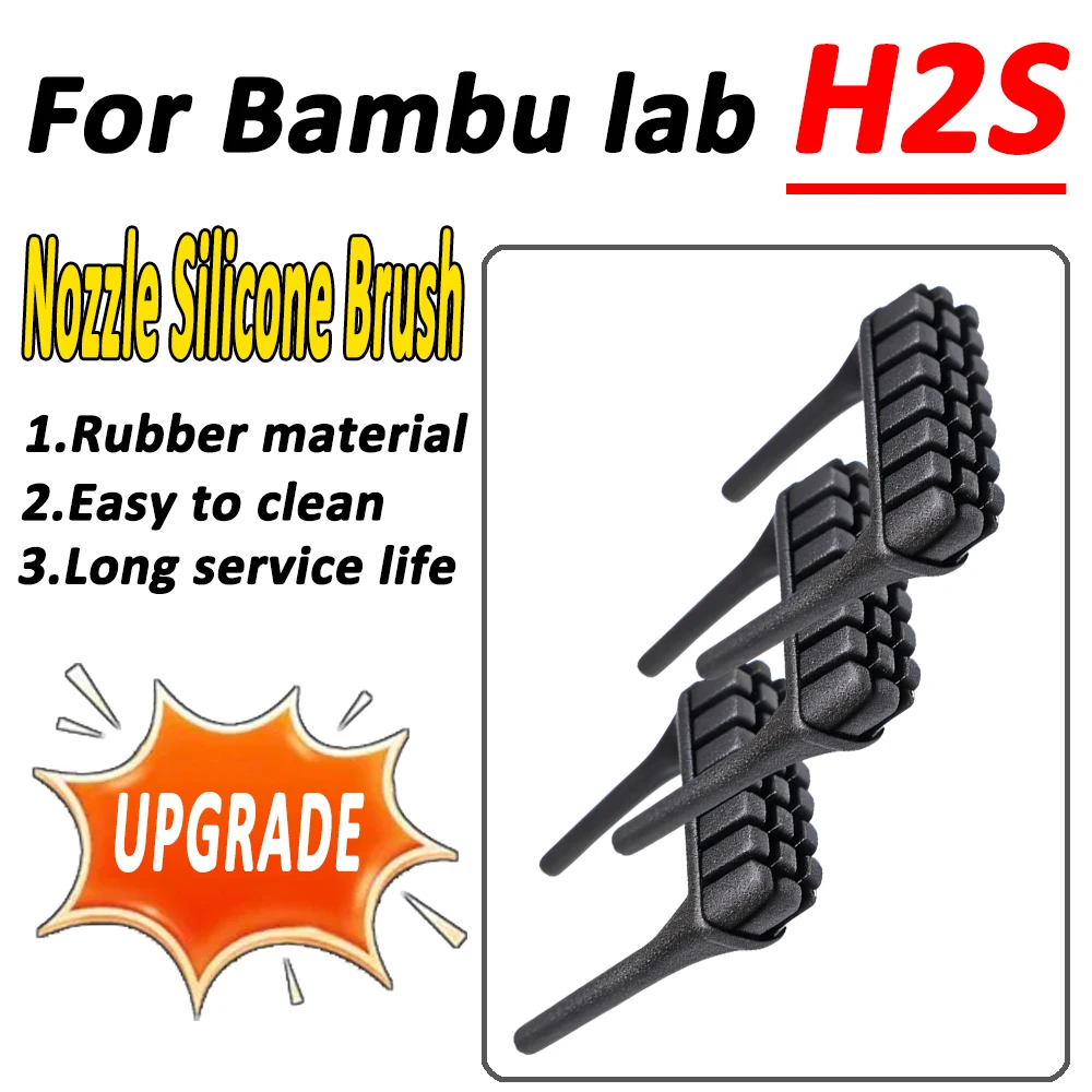 NEW For bambu lab H2S Silicone brush nozzle wiper Hotend kit nozzle for 3D printer accessories
NEW For bambu lab H2S Silicone brush nozzle wiper Hotend kit nozzle for 3D printer accessories