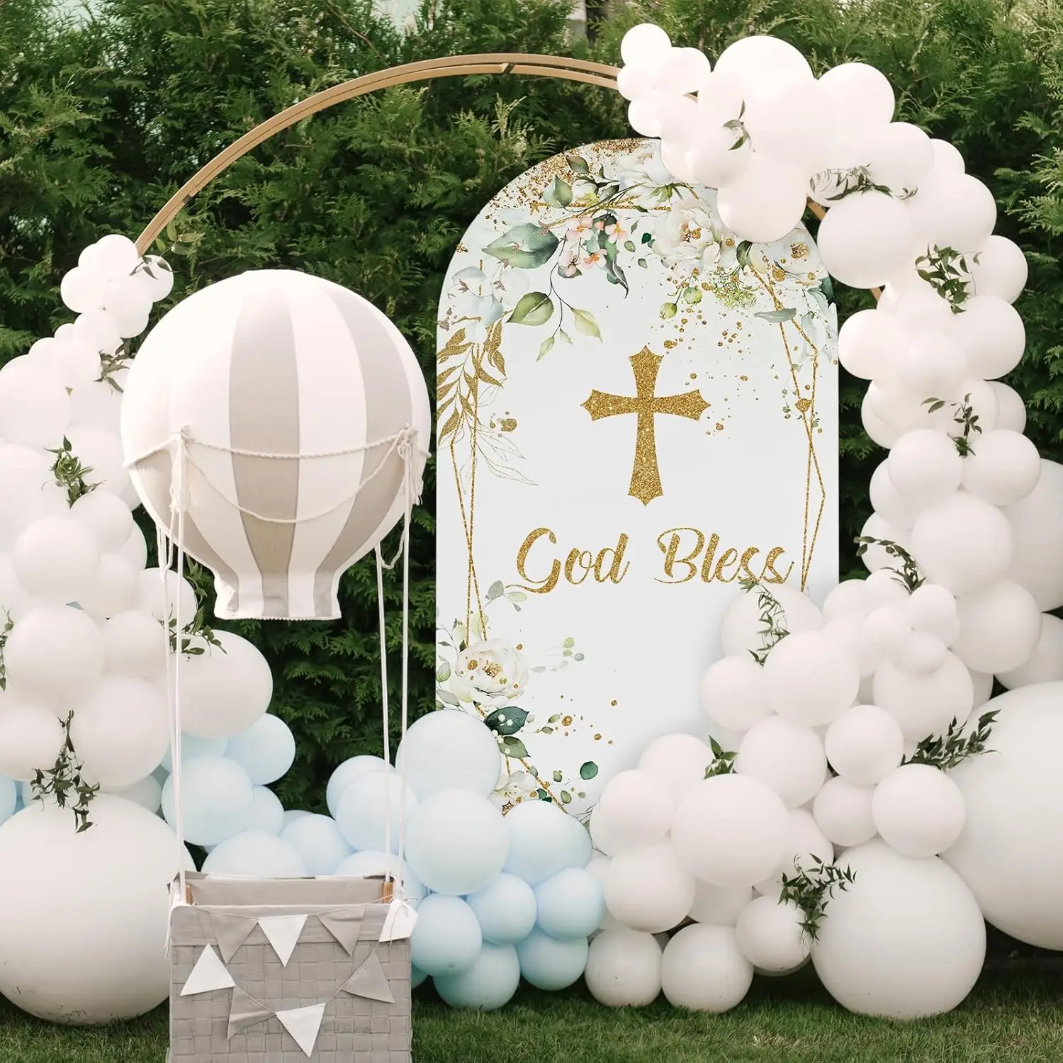 Тематический двусторонний арочный фон на заказ God Bless, чехлы для первого Святого Причастия, крестин, вечеринки, баннер, принадлежности, реквизит
Тематический двусторонний арочный фон на заказ God Bless, чехлы для первого Святого Причастия, крестин, вечеринки, баннер, принадлежности, реквизит