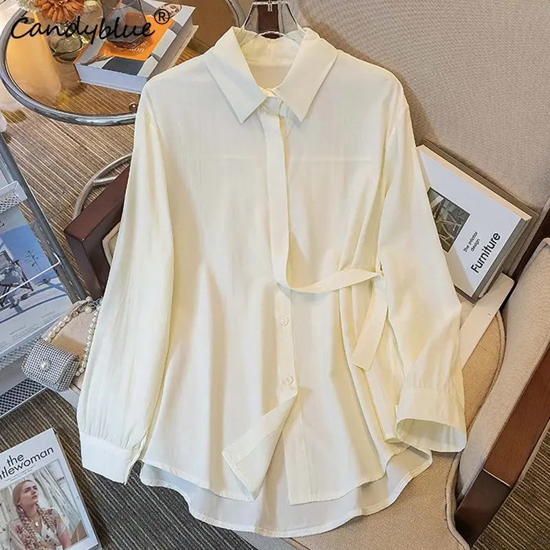 White Vintage Turn-down Collar Lonhg Sleeve Single Breasted Loose Casual Women's Blouse Shirt Korean Fashion Female Tops 2023
White Vintage Turn-down Collar Lonhg Sleeve Single Breasted Loose Casual Women's Blouse Shirt Korean Fashion Female Tops 2023