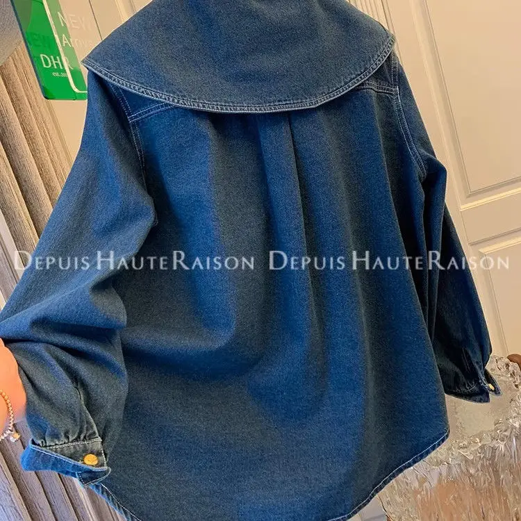 Jeans Jacket Women Temperament Denim Shirt Top Y2k Loose Lantern Sleeve Coat Chaquetas Para Mujer Winter Clothes Chic
Jeans Jacket Women Temperament Denim Shirt Top Y2k Loose Lantern Sleeve Coat Chaquetas Para Mujer Winter Clothes Chic
