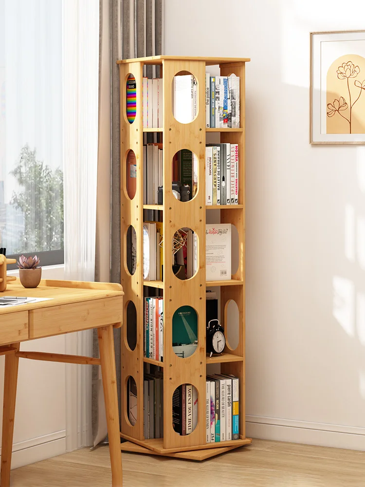 Rotating bookshelf 360-degree floor shelf Nanzhu solid wood student children's home study living room storage bookcase
Rotating bookshelf 360-degree floor shelf Nanzhu solid wood student children's home study living room storage bookcase