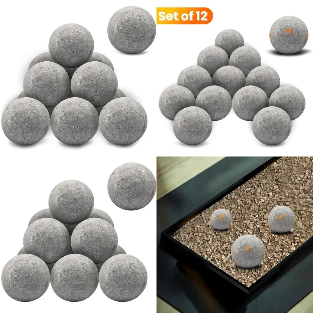Набор из 4 круглых серых огненных камней из 12 шт., подходит для внутренних и наружных огненных яб, мисок, каминов
Набор из 4 круглых серых огненных камней из 12 шт., подходит для внутренних и наружных огненных яб, мисок, каминов