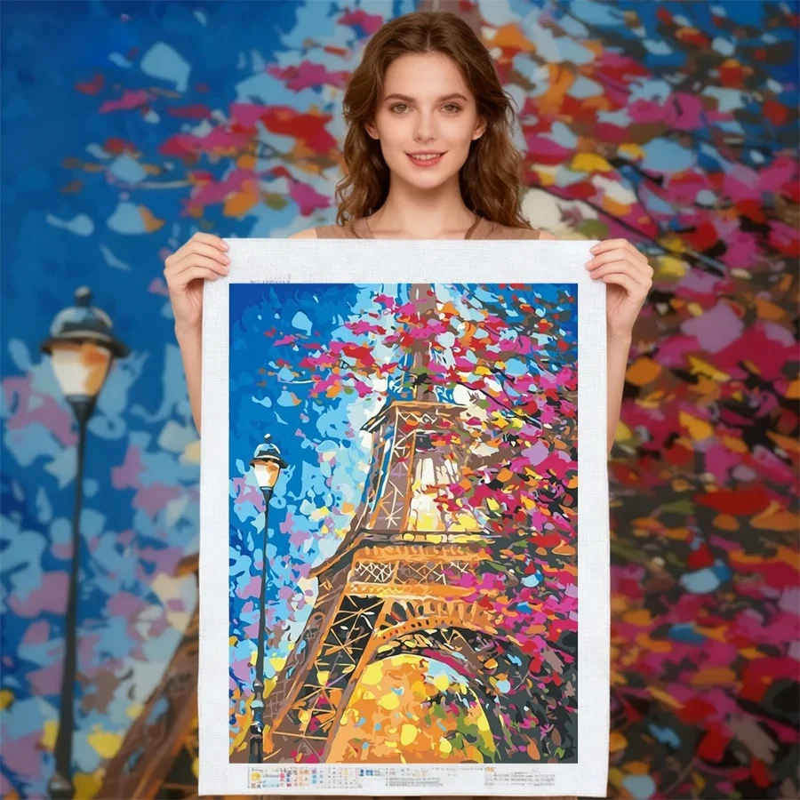 Landscape Flowe Eiffel Tower DIY 11CT Embroidery Cross Stitch Kits Craft Needlework Set Printed Canvas Dropshipping
Landscape Flowe Eiffel Tower DIY 11CT Embroidery Cross Stitch Kits Craft Needlework Set Printed Canvas Dropshipping