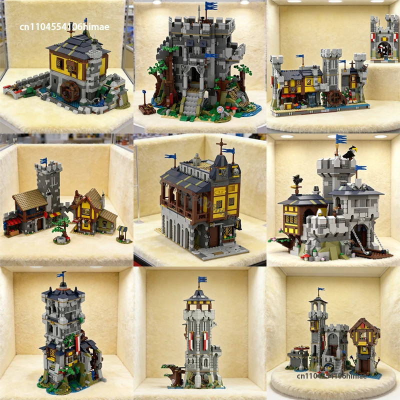 Customize MOC Medieval Castle Town Modular Building Blocks DIY House Assembly Model Bricks Creative Toy Birthday Christmas Gift
Customize MOC Medieval Castle Town Modular Building Blocks DIY House Assembly Model Bricks Creative Toy Birthday Christmas Gift