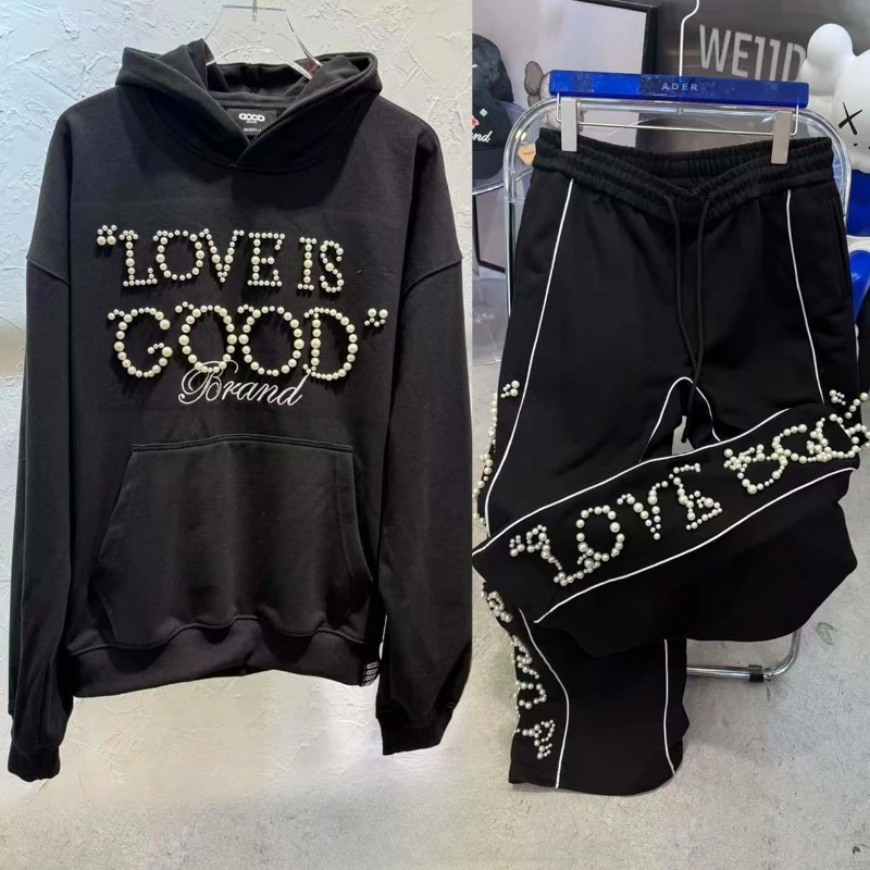 Тенденции уличной одежды GOODBRAND Повседневные брюки Мужские и женские модные комплекты с жемчужным декором Легкие роскошные ХОРОШИЕ спортивные штаны
Тенденции уличной одежды GOODBRAND Повседневные брюки Мужские и женские модные комплекты с жемчужным декором Легкие роскошные ХОРОШИЕ спортивные штаны