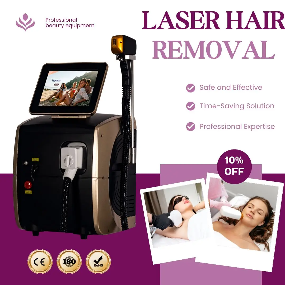 Diode Laser Hair Removal Machine 755 808 1064 Nm Cooling Head Painless Laser Hair Removal Machine Facial And Body Hair Removal
Diode Laser Hair Removal Machine 755 808 1064 Nm Cooling Head Painless Laser Hair Removal Machine Facial And Body Hair Removal