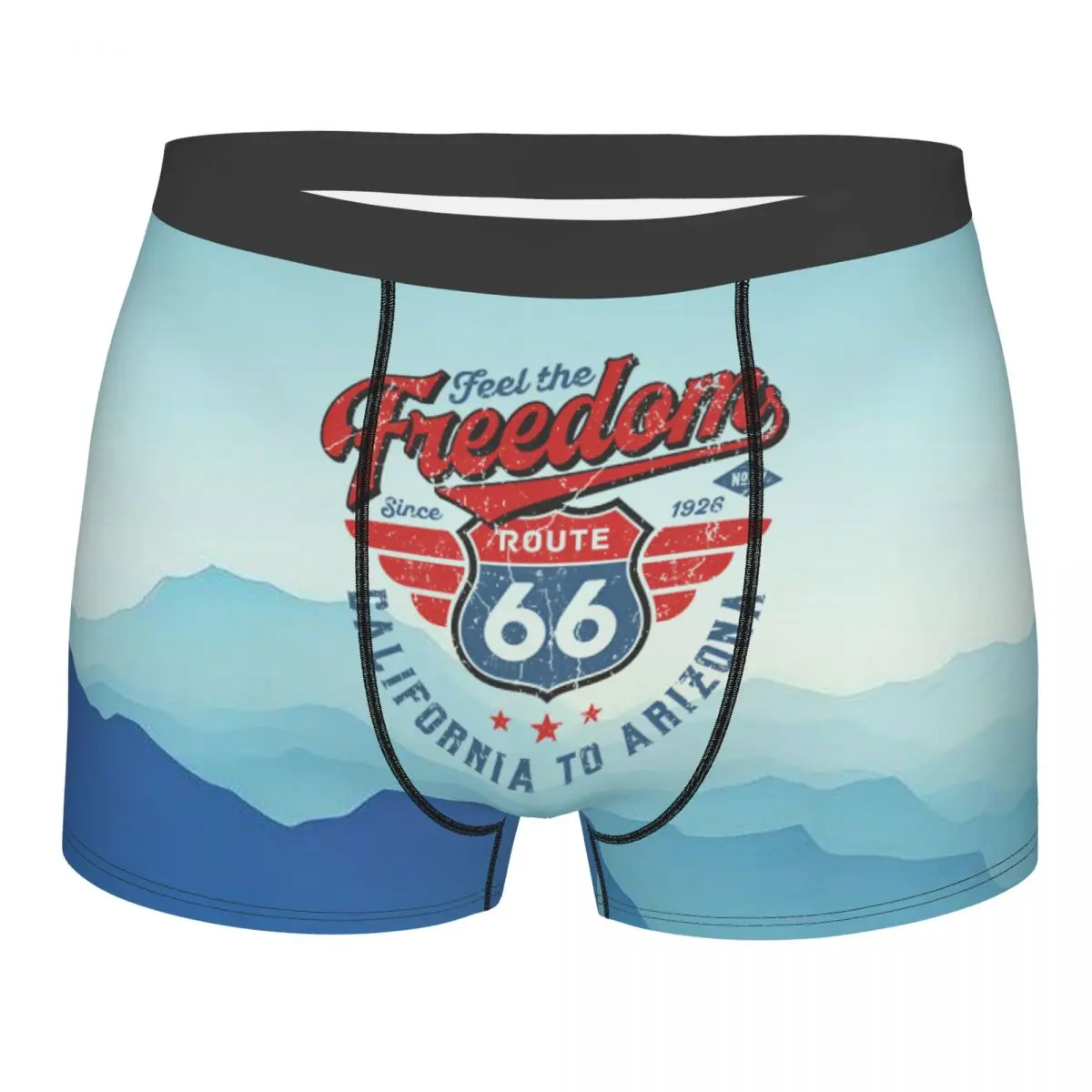 Пользовательские шорты-боксеры Feel The Freedom Route 66, нижнее белье с 3D принтом, трусы, эластичные трусы
Пользовательские шорты-боксеры Feel The Freedom Route 66, нижнее белье с 3D принтом, трусы, эластичные трусы