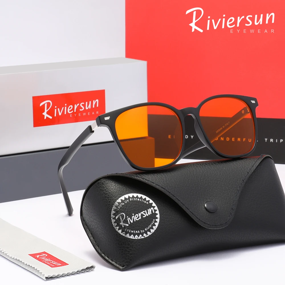 RIVIERSUN Fashion Anti-Blue Light Glasses Transparent Lens Men Women Computer Blue Ray Blocking Students Eyeglasses
RIVIERSUN Fashion Anti-Blue Light Glasses Transparent Lens Men Women Computer Blue Ray Blocking Students Eyeglasses