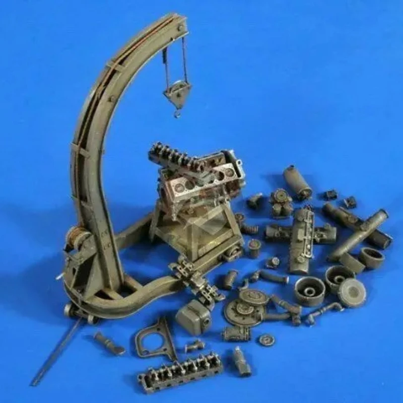 1:35 Scale War Scene Model Panzerwerk Workshop Engine Hoist with Tiger I Tank Engine Scene Accessories Unassembled and Unpainted
1:35 Scale War Scene Model Panzerwerk Workshop Engine Hoist with Tiger I Tank Engine Scene Accessories Unassembled and Unpainted