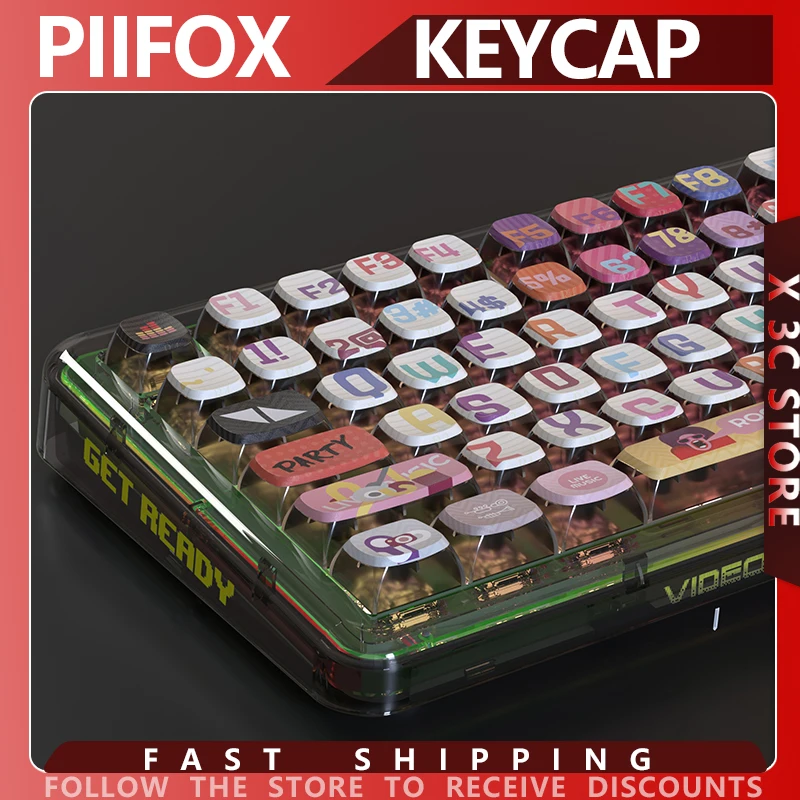 PIIFOX Boundless Music Theme Keycap Transparent PBT 117 Key Five sided Heat Sublimation ASA High Height Keycap Decoration Office
PIIFOX Boundless Music Theme Keycap Transparent PBT 117 Key Five sided Heat Sublimation ASA High Height Keycap Decoration Office