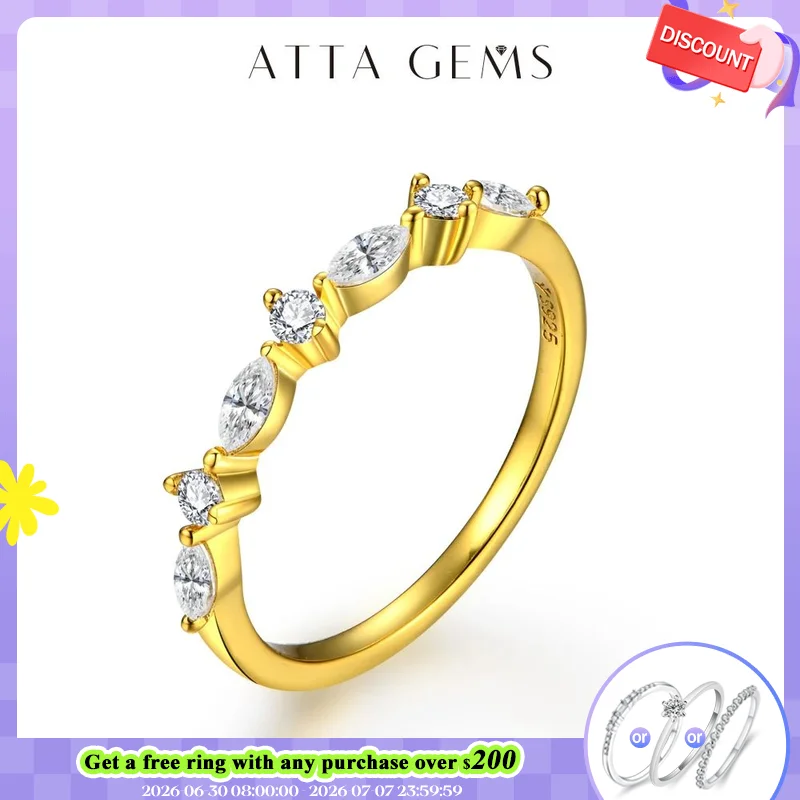 ATTAGEMS D/VVS1 Color Round Excellent Cut Moissanite Ring for Women 925 Sterling Silver Rings for Girls Engegament Wedding Band
ATTAGEMS D/VVS1 Color Round Excellent Cut Moissanite Ring for Women 925 Sterling Silver Rings for Girls Engegament Wedding Band