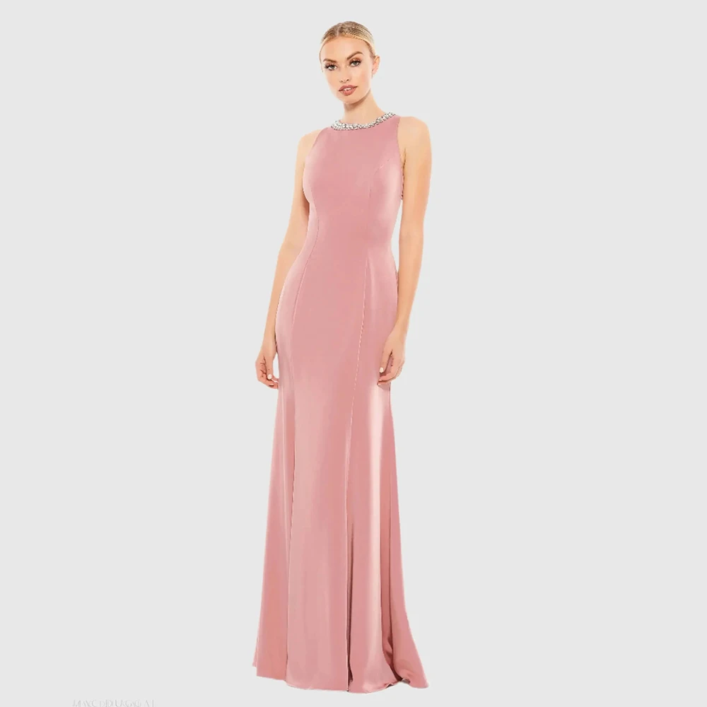 Customized Elegant Wedding Guest Dress Crystal O Neck Mermaid Formal Party Gowns for Women Trumpet Pink Evening Dresses Long
Customized Elegant Wedding Guest Dress Crystal O Neck Mermaid Formal Party Gowns for Women Trumpet Pink Evening Dresses Long