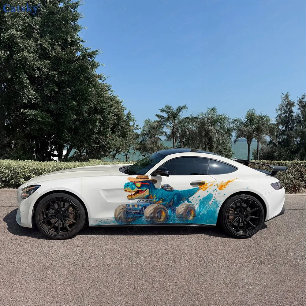 2pcs Dinosaur Truck And Street, Durable, Fade-resistant, Enhance Vehicle Aesthetics With Bold Artistic Design Car Vinyl Wraps
2pcs Dinosaur Truck And Street, Durable, Fade-resistant, Enhance Vehicle Aesthetics With Bold Artistic Design Car Vinyl Wraps