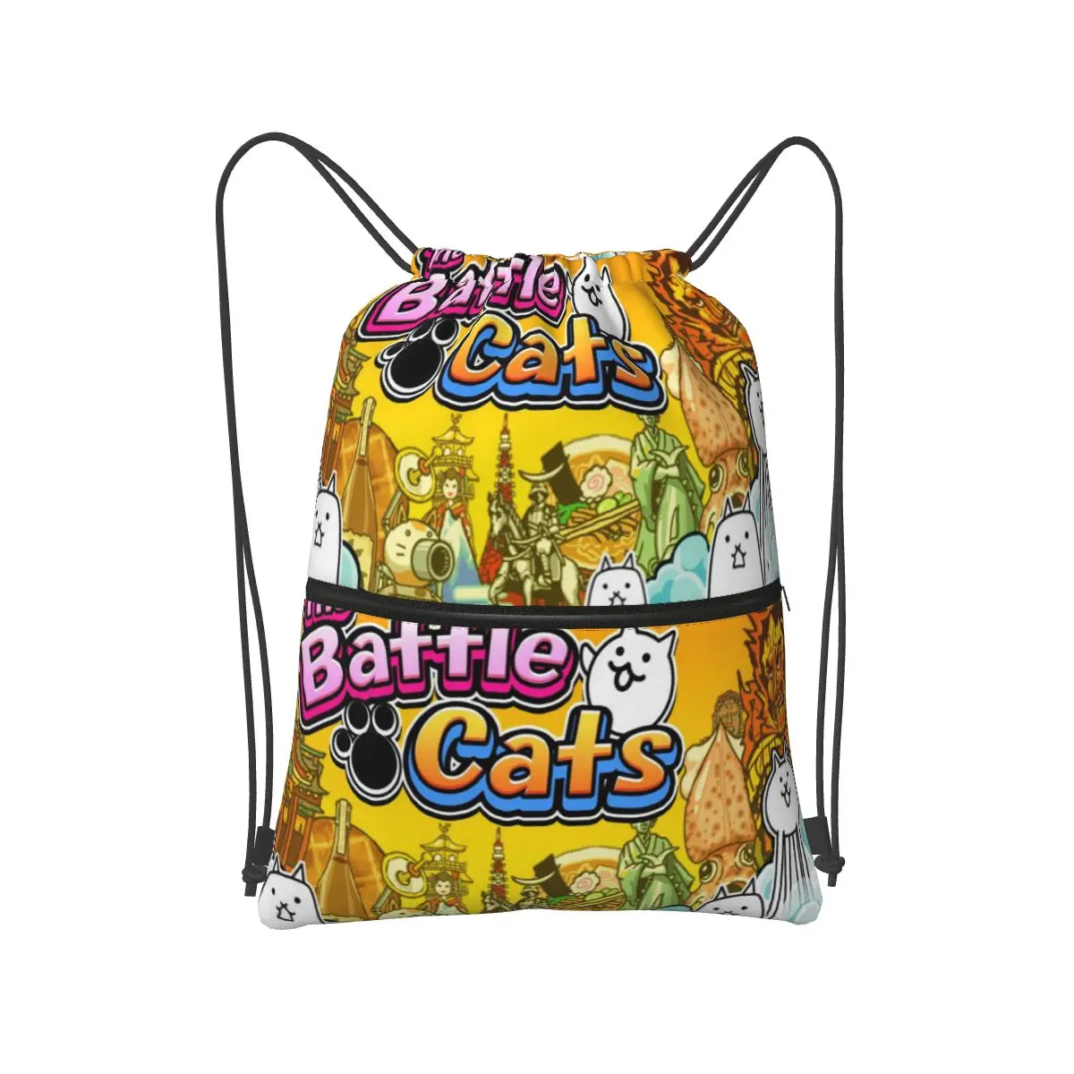 Nyanko Great War Battle Cats Backpacks Fashion Drawstring Bags Shoes Bag Book Bags for Travel Students
Nyanko Great War Battle Cats Backpacks Fashion Drawstring Bags Shoes Bag Book Bags for Travel Students