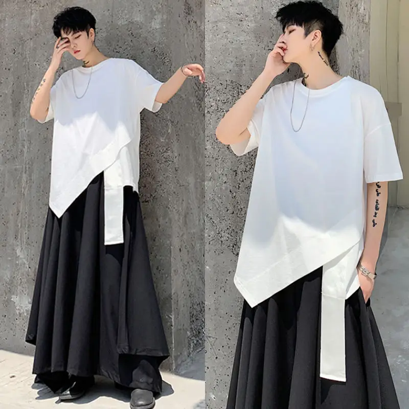 Dark Style Niche Irregular High-end Round Neck T-shirt for for Spring and Summer Short-sleeved Tops
Dark Style Niche Irregular High-end Round Neck T-shirt for for Spring and Summer Short-sleeved Tops