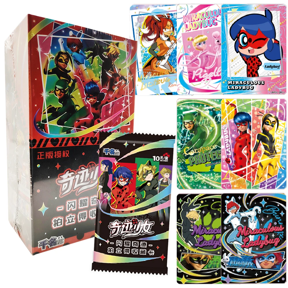 Genuine Miraculous Ladybug Collection Card High Score Fantasy Animated Movie Cute Q-Version Character Card Kid's Birthday Gift
Genuine Miraculous Ladybug Collection Card High Score Fantasy Animated Movie Cute Q-Version Character Card Kid's Birthday Gift