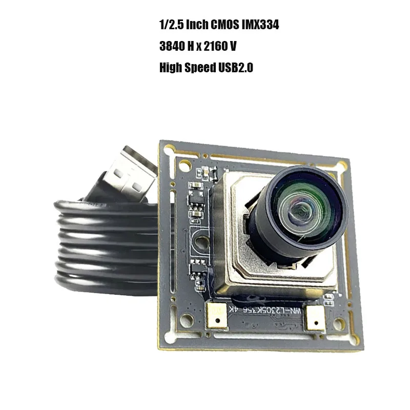 4K 8MP HD 1/1.8inch IMX334 CMOS USB2.0 Camera Module 3840Hx2160V fast autofocus 30fps 93 Degree free drive for machine vision
4K 8MP HD 1/1.8inch IMX334 CMOS USB2.0 Camera Module 3840Hx2160V fast autofocus 30fps 93 Degree free drive for machine vision