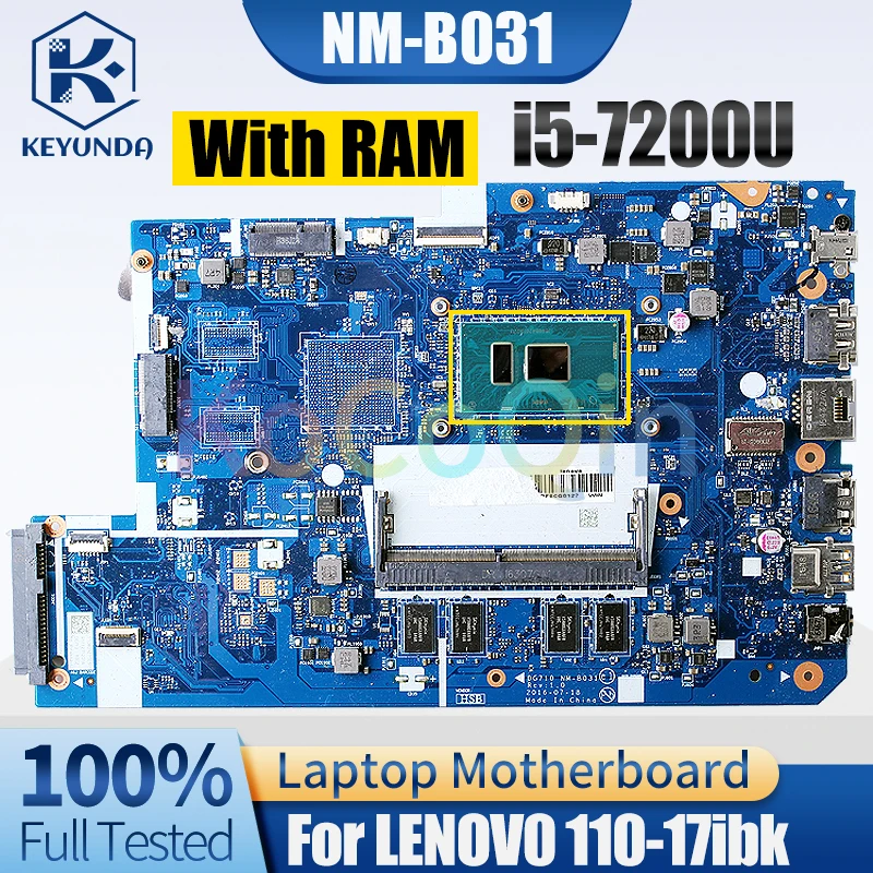 Материнская плата для ноутбука LENOVO 110-17ibk NM-B031 i5-7200U 5B20M40825, материнская плата для ноутбука
Материнская плата для ноутбука LENOVO 110-17ibk NM-B031 i5-7200U 5B20M40825, материнская плата для ноутбука