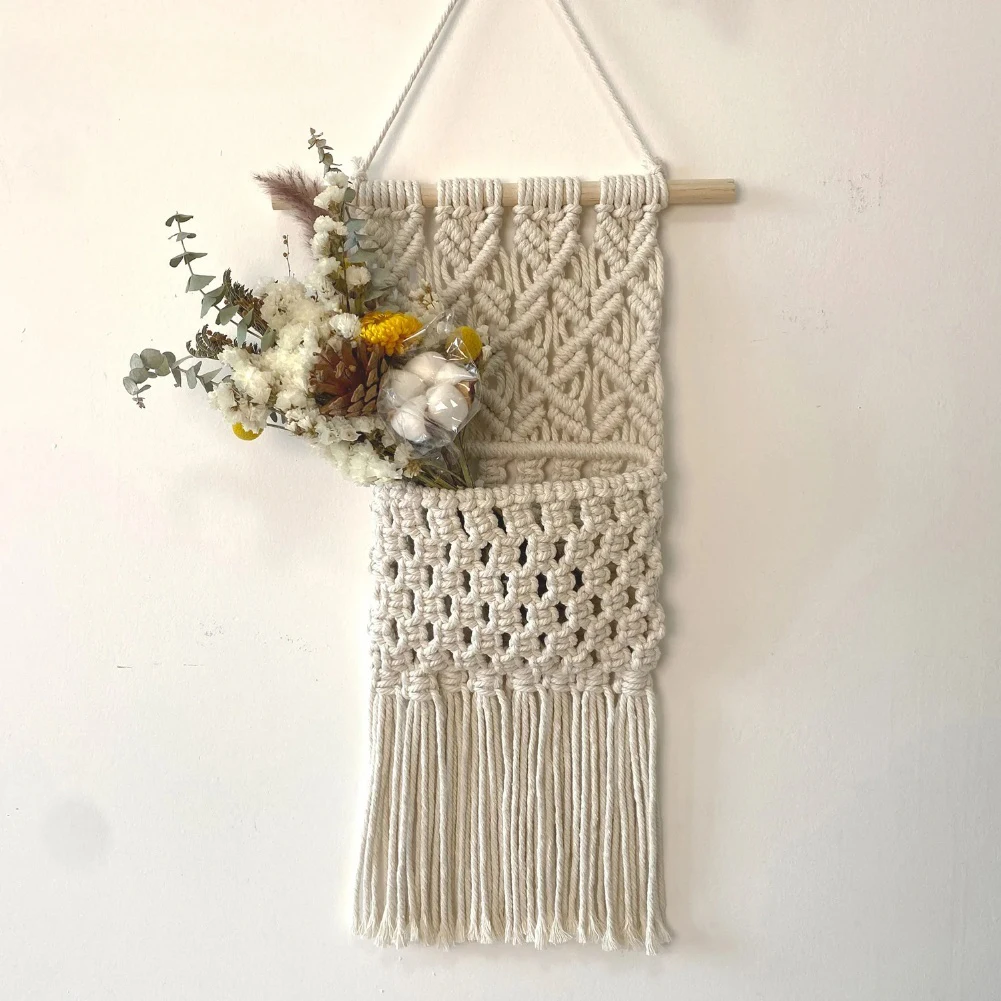 Cotton-Rope Woven Wall Decoration Storage Bag 30*50CM For Wall Decorations And Storage Home And Bedrooms Storage Baskets
Cotton-Rope Woven Wall Decoration Storage Bag 30*50CM For Wall Decorations And Storage Home And Bedrooms Storage Baskets
