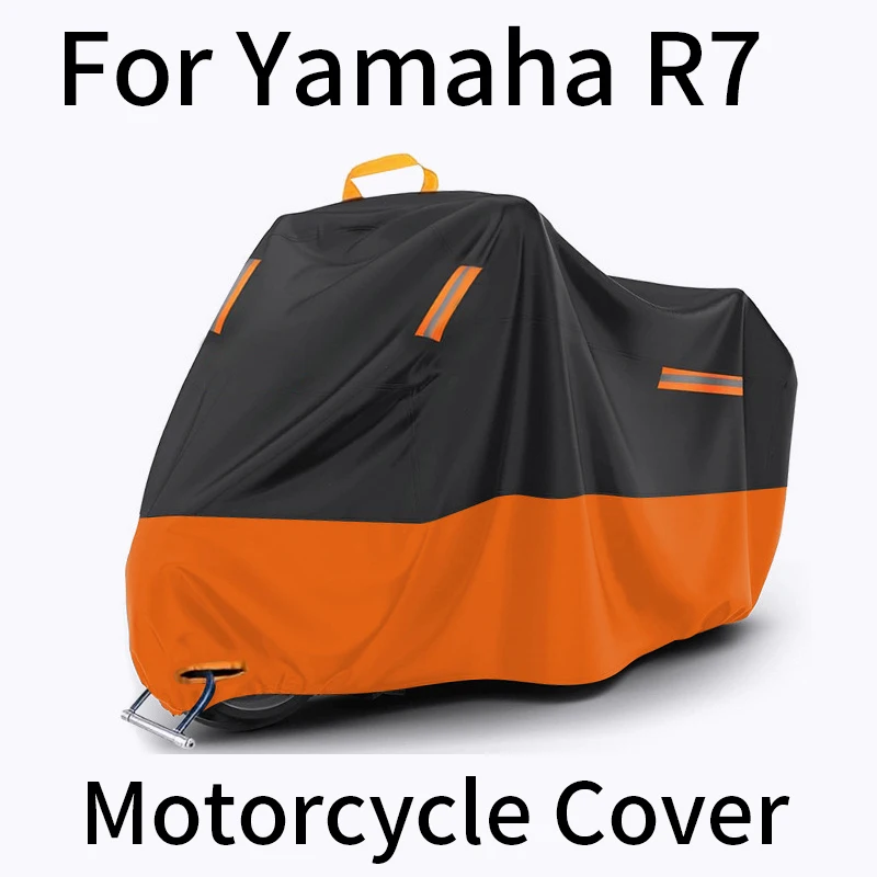 For R7, Waterproof UV Dustproof Motorcycle Cover with Reflective Strips, Lock Holes & Storage Bag
For R7, Waterproof UV Dustproof Motorcycle Cover with Reflective Strips, Lock Holes & Storage Bag
