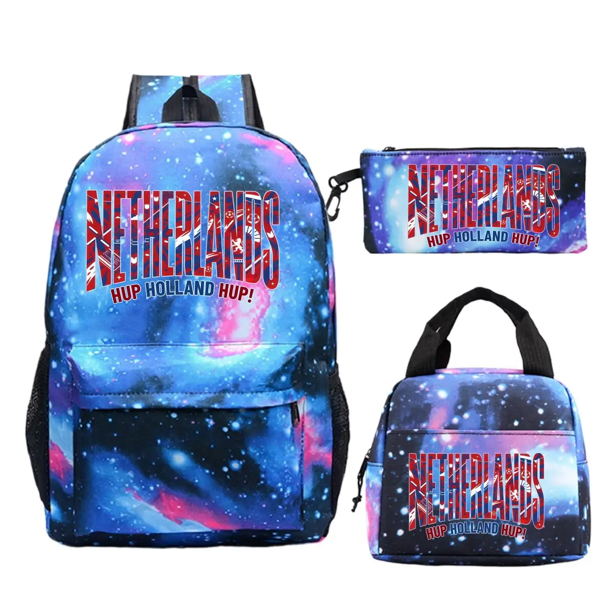 Netherlands France Letter Print 3pcs Set School Bag Fashion Soccer Lover Backpack with Lunch Bags Pencil Bags for Boy Girl Gifts
Netherlands France Letter Print 3pcs Set School Bag Fashion Soccer Lover Backpack with Lunch Bags Pencil Bags for Boy Girl Gifts
