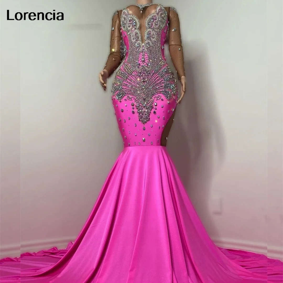Customized Luxury Hot Pink Prom Dress For Black Girls 2024 Beaded Crystal Sequin Formal Party Gown Vestidos De Graduación YPD36
Customized Luxury Hot Pink Prom Dress For Black Girls 2024 Beaded Crystal Sequin Formal Party Gown Vestidos De Graduación YPD36