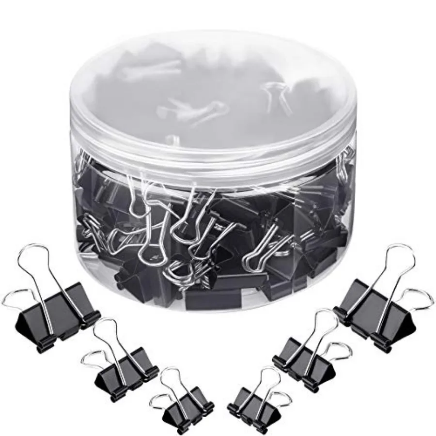 150 Pcs Binder Clips Assorted Sizes Paper Clamps Clips Large Medium Small Clips Office Supplies
150 Pcs Binder Clips Assorted Sizes Paper Clamps Clips Large Medium Small Clips Office Supplies