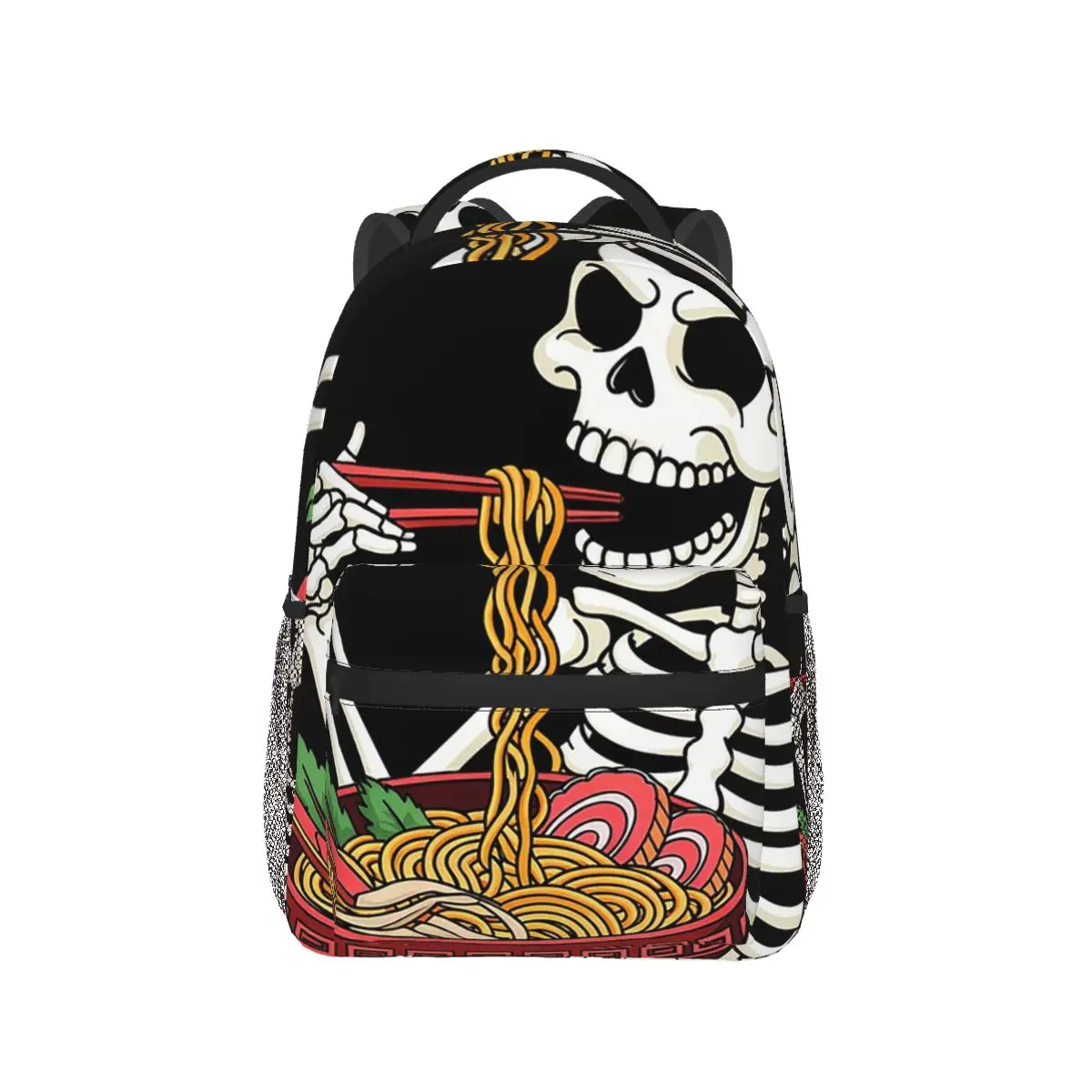Skeleton Eating Ramen Food Halloween Backpack Hot Sale Daypack Large Capacity Kids BookBag School Bag Shoulder Bags for Unisex
Skeleton Eating Ramen Food Halloween Backpack Hot Sale Daypack Large Capacity Kids BookBag School Bag Shoulder Bags for Unisex
