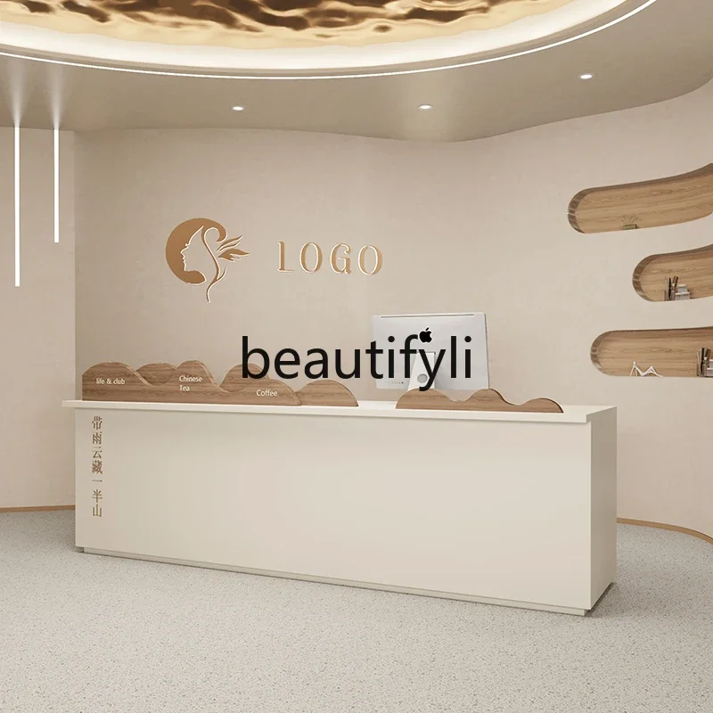 Checkout page Simple clothing store Front desk store Small bar table Beauty reception desk6005
Checkout page Simple clothing store Front desk store Small bar table Beauty reception desk6005