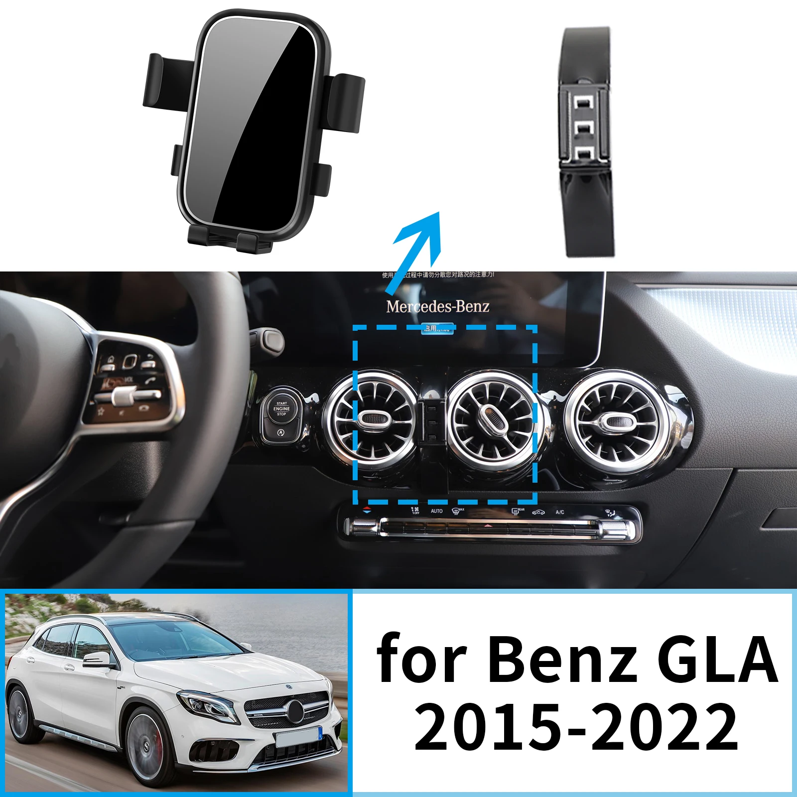 Car Mobile Phone Holder for Benz GLA X156 X247 EQA B 2020~2025 Navigation Stand Auto GPS Bracket Accessories
Car Mobile Phone Holder for Benz GLA X156 X247 EQA B 2020~2025 Navigation Stand Auto GPS Bracket Accessories