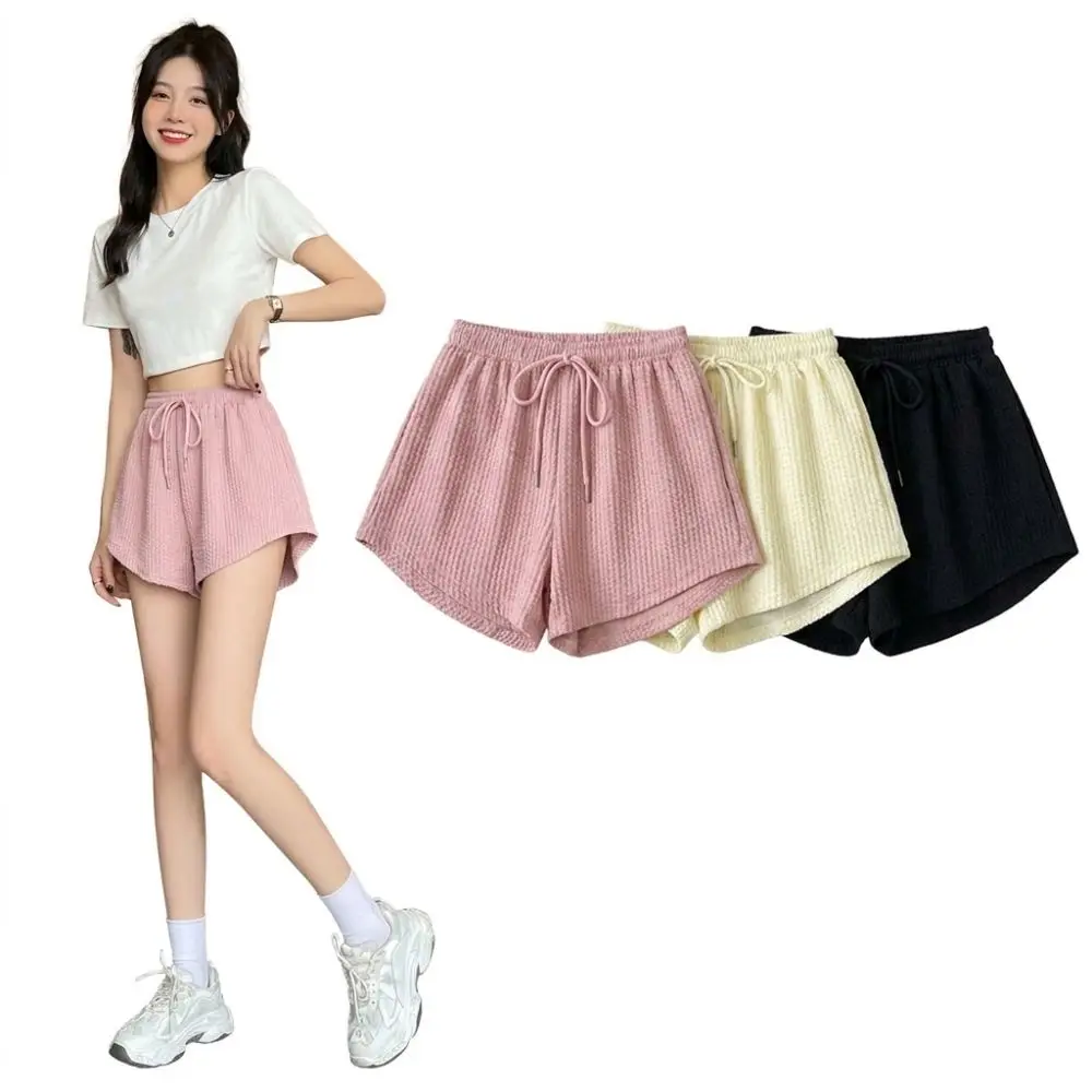 Waffle Knit Women Casual Shorts Drawstring Waist Wide Leg Summer Hot Pants Elastic Waist Textured Fabric Women High Waisted
Waffle Knit Women Casual Shorts Drawstring Waist Wide Leg Summer Hot Pants Elastic Waist Textured Fabric Women High Waisted