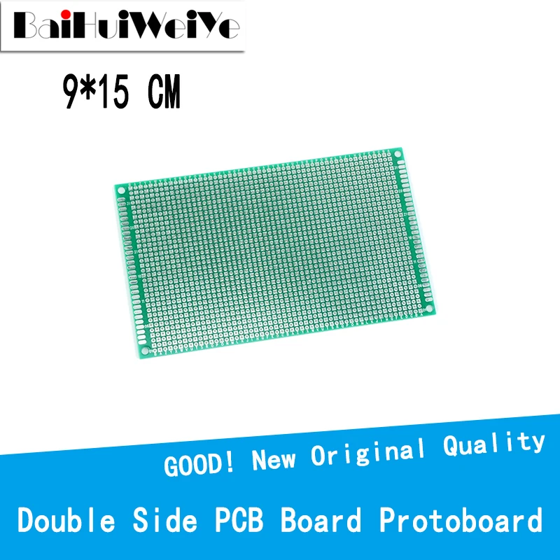 1PCS/LOT 9x15 9*15 CM Double Side Prototype Diy Universal Printed Circuit PCB Board Protoboard For Arduino DIY
1PCS/LOT 9x15 9*15 CM Double Side Prototype Diy Universal Printed Circuit PCB Board Protoboard For Arduino DIY