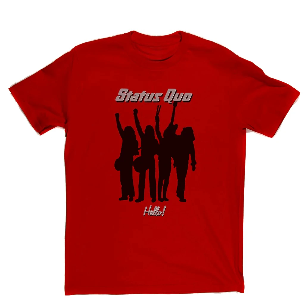 Status Quo Hello Fashion Trend Clothing Pattern Printing Summer Luxury Brand Cotton Men's and Women's T-Shirts Short Sleeves
Status Quo Hello Fashion Trend Clothing Pattern Printing Summer Luxury Brand Cotton Men's and Women's T-Shirts Short Sleeves